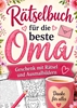 Afbeelding van Rätselbuch für die beste Oma: Geschenk mit Rätsel und Ausmalbildern (Großdruck)