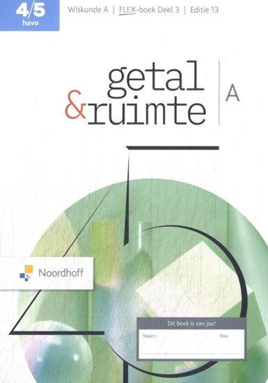 Afbeelding van Getal & Ruimte havo A deel 3 Leerboek