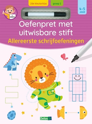 Afbeeldingen van Oefenpret met uitwisbare stift - Allereerste schrijfoefeningen (4-5 j.)