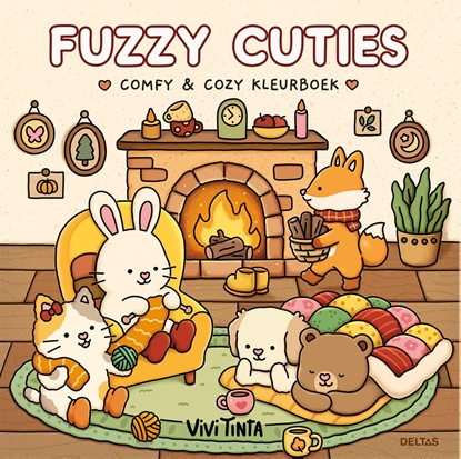 Afbeeldingen van Fuzzy Cuties Cute & Comfy kleurboek Vivi Tinta