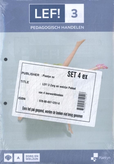 Afbeelding van LEF! (Pakket van 4) 3 Zorg en welzijn Leerwerkboek