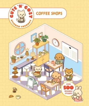 Afbeeldingen van Cute 'n' Cozy Sticker Therapy Series Cute 'n' Cozy Sticker Therapy: Coffee Shops