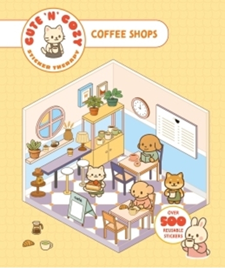 Afbeelding van Cute 'n' Cozy Sticker Therapy Series Cute 'n' Cozy Sticker Therapy: Coffee Shops