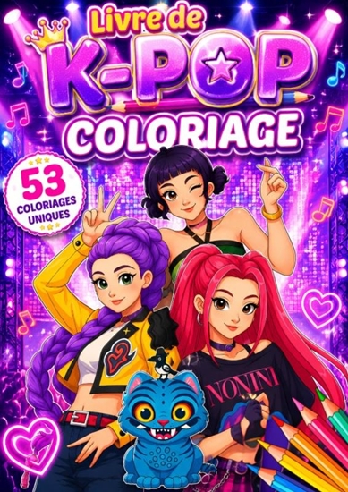 Afbeelding van Kpop Demon Hunters Livre de Coloriage