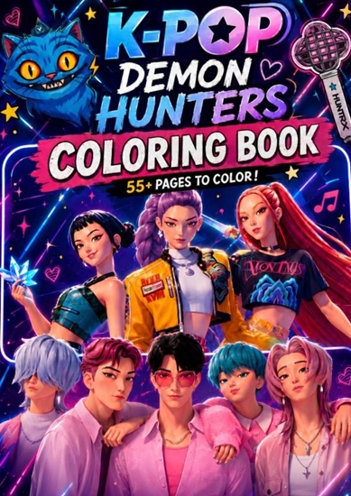 Afbeelding van Kpop Demon Hunters COLORING BOOK