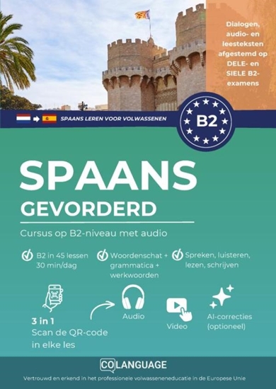 Afbeelding van Spaans leren B2 gevorderd. Cursus op B2-niveau met audio