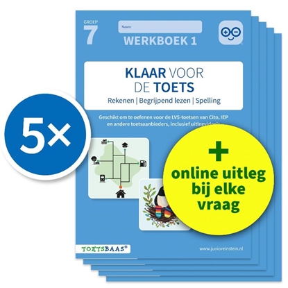 Afbeeldingen van Deel 1 Klaar voor de toets (set) groep 7 Werkboek 1