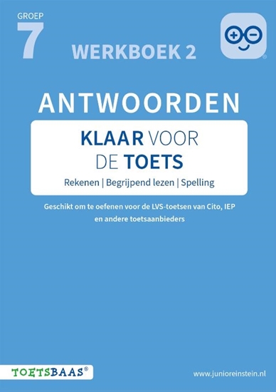 Afbeelding van Klaar voor de toets groep 7 Antwoordenboek