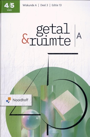 Afbeelding van Getal & Ruimte vwo A deel 3 Leerboek