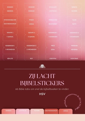 Afbeeldingen van Zij Lacht bijbelstickers HSV