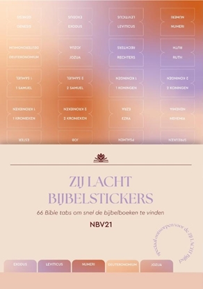 Afbeeldingen van Zij Lacht bijbelstickers NBV21
