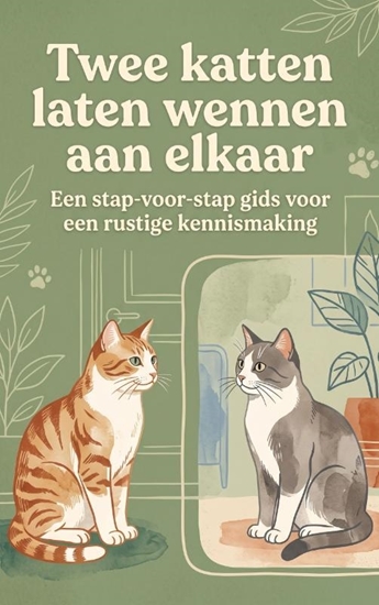 Afbeelding van Twee katten laten wennen aan elkaar