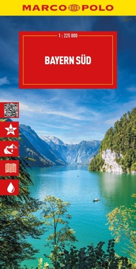 Afbeelding van MARCO POLO Reisekarte Deutschland MARCO POLO Reisekarte Deutschland 13 Bayern Süd 1:225.000