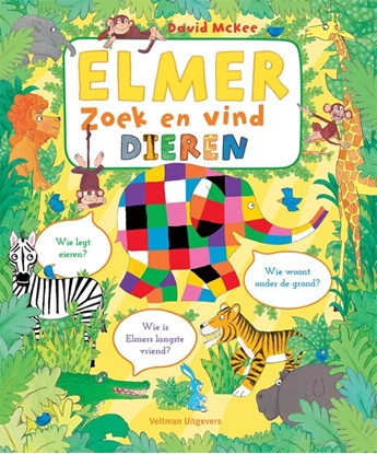 Afbeeldingen van Elmer zoek en vind - dieren