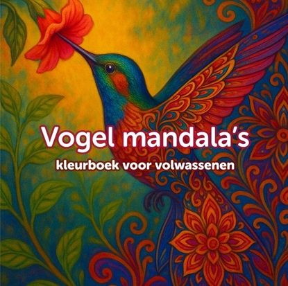Afbeeldingen van Mandala vogel kleurboek voor volwassenen