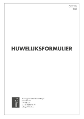 Afbeeldingen van Huwelijksformulier - 25 ex.