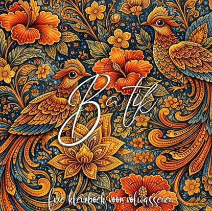 Afbeeldingen van Luxe batik kleurboek voor volwassenen (hardcover)