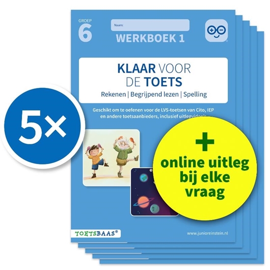 Afbeelding van Deel 1 Klaar voor de toets - Werkboek 1 | Groep 6 + Online video-uitleg
