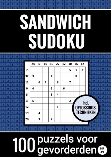 Afbeelding van Sandwich Sudoku - 100 Puzzels voor Gevorderden - Incl. Oplossingstechnieken - Nr. 49