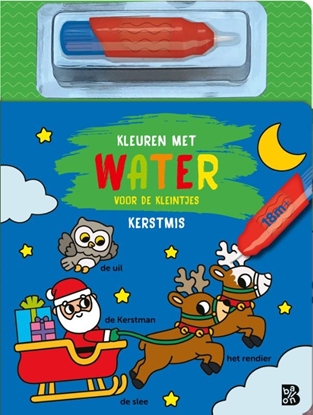 Afbeeldingen van Kerstmis Kleuren met water voor de kleintjes: Kerstmis