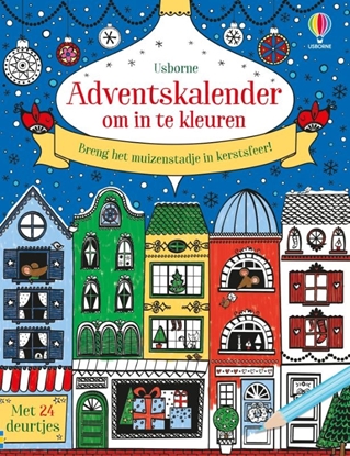 Afbeeldingen van Adventskalender om in te kleuren