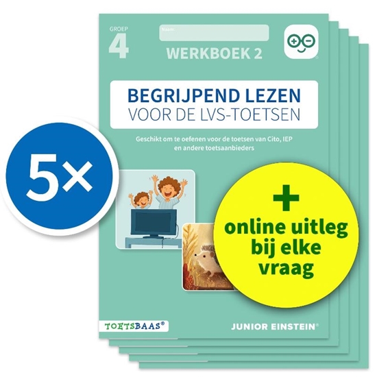 Afbeelding van Deel 2 Begrijpend lezen voor de LVS-toetsen - Groep 4 - Werkboek 2 - Set van 5
