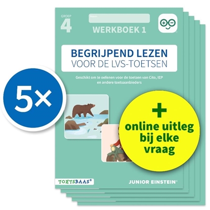 Afbeeldingen van Deel 1 Begrijpend lezen voor de LVS-toetsen - Groep 4 - Werkboek 1 - Set van 5