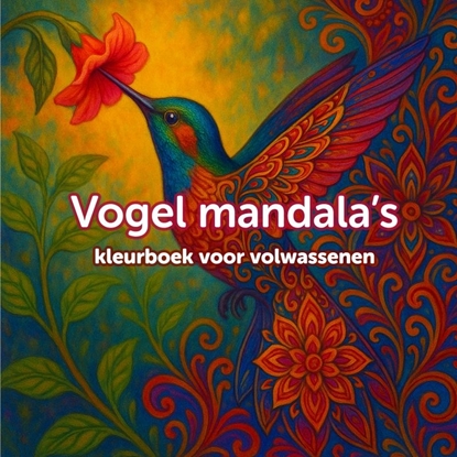 Afbeeldingen van Mandala vogel kleurboek voor volwassenen