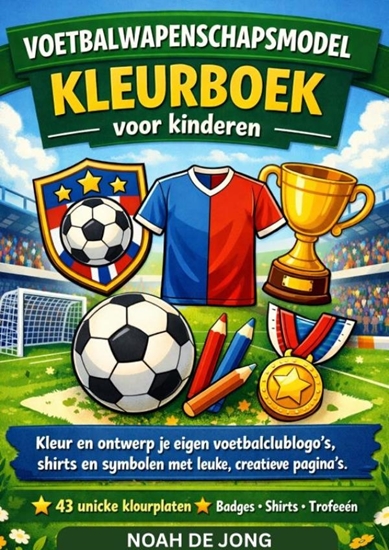 Afbeelding van VOETBALWAPENSCHAPSMODEL KLEURBOEK voor kinderen