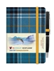 Afbeelding van Waverley Tartan Cloth Commonplace Notebook Waverley Blue Loch Tartan cloth mini notebook with pen