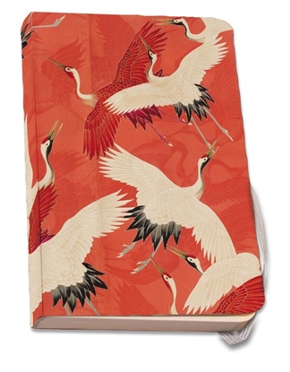 Afbeeldingen van Notitieboek A5, zachte kaft: Woman haori with Red and White Cranes, Collection Rijksmuseum Amsterdam
