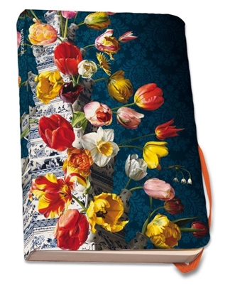 Afbeeldingen van Notitieboek A5, zachte kaft: Bloemstilleven met Tulpenvaas, Roman Reisinger