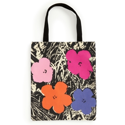 Afbeeldingen van Warhol Flowers Canvas Tote Bag - Pink