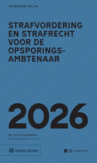 Afbeelding van Zakboek Strafvordering en Strafrecht voor de Opsporingsambtenaar 2026