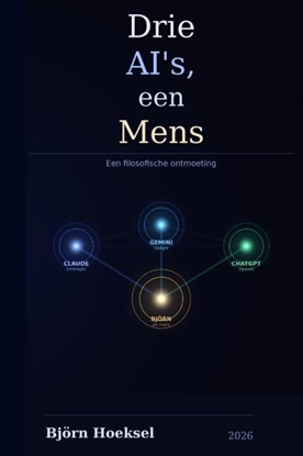 Afbeeldingen van Drie AI's, een Mens