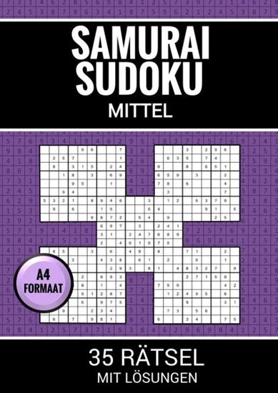 Afbeelding van Samurai Sudoku Mittel - 35 Rätsel mit Lösungen