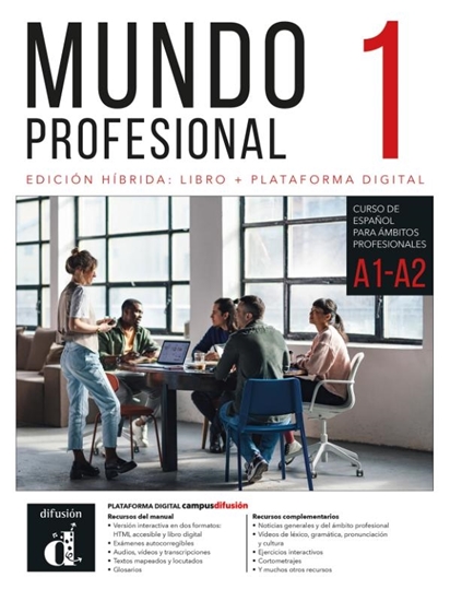 Afbeelding van Mundo profesional 1 (A1-A2) – Edición híbrida para estudiantes