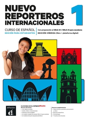 Afbeeldingen van Nuevo Reporteros internacionales 1 – Edición híbrida para estudiantes