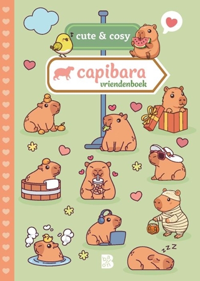 Afbeelding van Cute & Cosy Capibara vriendenboek