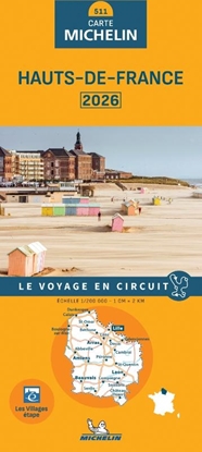 Afbeeldingen van Regionale kaarten Michelin Michelin 511 Hauts-de-France 2026