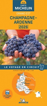 Afbeeldingen van Regionale kaarten Michelin Michelin Wegenkaart 515 Champagne-Ardennen 2026