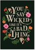 Afbeelding van Wicked Wicked Embroidered Journal