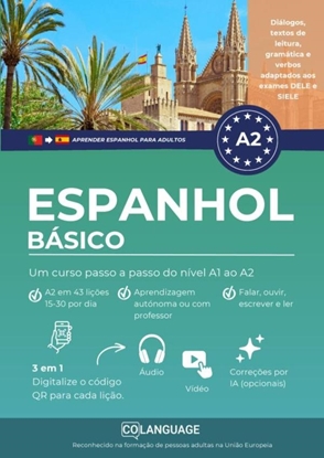 Afbeeldingen van Aprender espanhol A2 básico. Um curso passo a passo do nível A1 ao A2