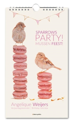 Afbeeldingen van Verjaardagskalender: Sparrows party, Angelique Weijers