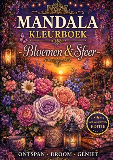 Afbeelding van Mandala kleurboek - Bloemen & Sfeer.