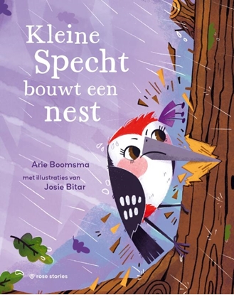Afbeeldingen van Kleine Specht bouwt een nest