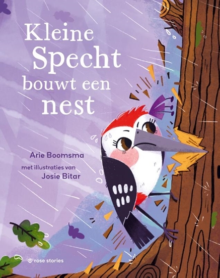 Afbeelding van Kleine Specht bouwt een nest