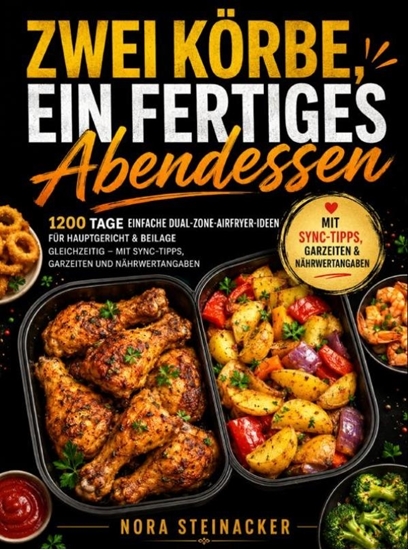 Afbeelding van Zwei Körbe, ein fertiges Abendessen