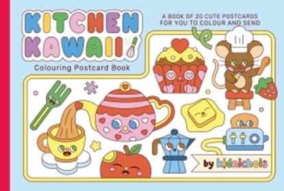 Afbeeldingen van Kitchen Kawaii Colouring Postcard Book