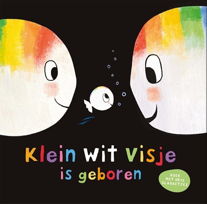 Afbeeldingen van Klein wit visje is geboren. Boek + slabbetjes